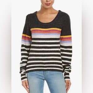 Free People Complete Me Alpaca Blend Women’s Size XS Striped Pullover Sweater